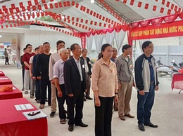 Tổ dân phố Trạm Trôi diễn tập khai mạc ngày bầu cử