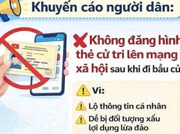 Nguy cơ lộ dữ liệu cá nhân từ việc đăng ảnh thẻ cử tri lên mạng