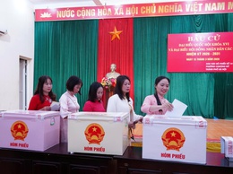 Cử tri phường Chương Mỹ tích cực đi bỏ phiếu bầu cử đại biểu Quốc hội khóa XVI và đại biểu HĐND các cấp, nhiệm kỳ 2026 - 2031