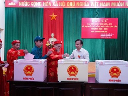 Cử tri phường Chương Mỹ hân hoan đi bầu cử đại biểu Quốc hội khóa XVI và đại biểu HĐND các cấp, nhiệm kỳ 2026 - 2031