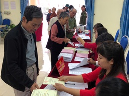 Cử tri Hồng Sơn hăng hái đi Bầu cử Đại biểu quốc hội và HĐND các cấp nhiệm kỳ 2026-2031