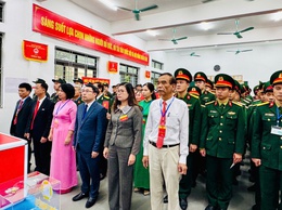 Thôn D8, xã Thanh Trì hoàn thành 100% cử tri tham gia bỏ phiếu