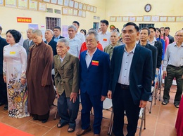 Lễ khai mạc bầu cử Đại biểu Quốc hội khóa XVI và đại biểu HĐND các cấp, nhiệm kỳ 2026-2031 tại thôn Tri Lễ.