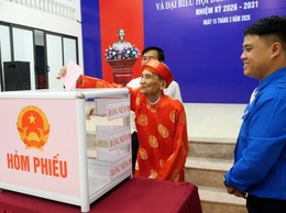 NÔ NỨC NGÀY HỘI TOÀN DÂN ĐI BẦU CỬ TẠI XÃ THƯ LÂM 