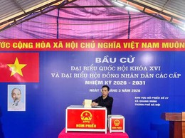 Gần 42 nghìn cử tri tại xã Quang Minh đã tham gia bỏ phiếu, đạt 98,94%