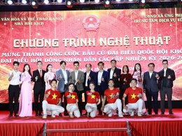 Chương trình nghệ thuật đặc biệt chào mừng ngày bầu cử tại xã Ứng Thiên