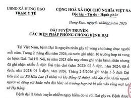 BÀI TUYÊN TRUYỀN CÁC BIỆN PHÁP PHÒNG CHÓNG BỆNH DẠI