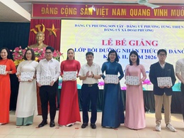 SƠN TÂY: BẾ GIẢNG LỚP LỚP BỒI DƯỠNG NHẬN THỨC VỀ ĐẢNG KHÓA II NĂM 2026