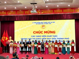 Niềm tự hào của trường THPT Đỗ Mười: Cô Vũ Thị Minh Nguyệt đạt giải nhì giáo viên dạy giỏi cấp Thành phố