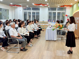 Trường mầm non Tân Mai tổ chức sinh hoạt chuyên đề
tuyên truyền công tác bầu cử Đại biểu Quốc hội khoá XVI và Đại biểu HĐND các cấp nhiệm kỳ 2026 - 2031