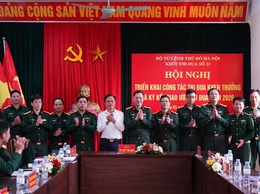 Cụm thi đua số 13, Bộ Tư lệnh Thủ đô Hà Nội tổ chức ký giao ước thi đua năm 2026