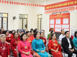 LÃNH ĐẠO XÃ CỔ ĐÔ DỰ KHAI MẠC BẦU CỬ TẠI CÁC KHU VỰC BỎ PHIẾU TRÊN ĐỊA BÀN