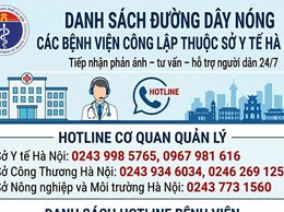 Danh sách số điện thoại đường dây nóng các bệnh viện công lập thuộc Sở Y tế Hà Nội