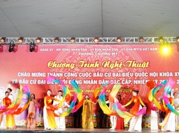 Phường Chương Mỹ tổ chức chương trình nghệ thuật chào mừng thành công cuộc bầu cử