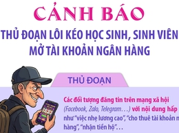 Cảnh báo thủ đoạn lôi kéo học sinh, sinh viên mở tài khoản ngân hàng
