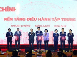 Hoài Đức: kết nối trực tuyến lễ khai trương nền tảng điều hành tập trung 