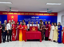 Khu vực đầu tiên trên địa bàn phường Phúc Lợi có 100% cử tri đã thực hiện quyền bầu cử