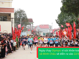 Xã Minh Châu sẵn sàng cho Ngày chạy Olympic