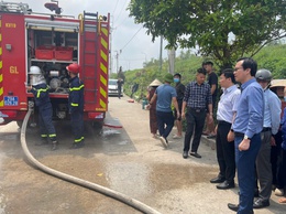 Cháy nhà tại thôn Lở, xã Thuận An