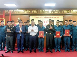 Phường Đại Mỗ công bố Quyết định thành lập Trung đội Dân quân thường trực