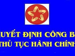 Thông báo các Quyết định công bố thủ tục hành chính của Giám đốc Trung tâm phục vụ hành chính công thành phố Hà Nội