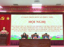 Phúc Thọ quyết liệt giải phóng mặt bằng dự án đường nối Quốc lộ 32 với Quốc lộ 21A (Tỉnh lộ 416)