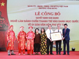 NGHỀ LÀM BÁNH CUỐN THANH TRÌ ĐƯỢC GHI DANH DI SẢN VĂN HÓA PHI VẬT THỂ QUỐC GIA