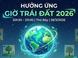 Thông báo về việc Hưởng ứng Chiến dịch Giờ Trái đất năm 2026 