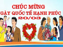 Bình Minh hưởng ứng Ngày Quốc tế Hạnh phúc 20/3