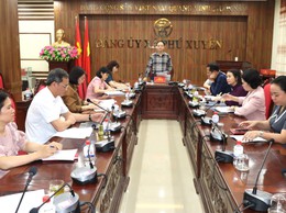 Đảng ủy xã Phú Xuyên tổ chức Hội nghị giao ban Ban chỉ đạo thực hiện các Nghị quyết số 71, 72 và 80 của Bộ Chính trị