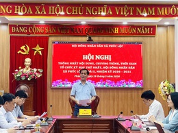 Hội nghị thống nhất nội dung, chương trình và thời gian tổ chức Kỳ họp thứ nhất HĐND xã Phúc Lộc khóa II, nhiệm kỳ 2026 - 2031