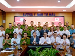 Công an phường Yên Sở và Bệnh viện Nội tiết Trung ương tổ chức Lễ ký kết quy chế phối hợp đảm bảo an ninh trật tự tại Bệnh viện Nội tiết Trung ương