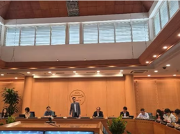 Hội nghị trực tuyến tại điểm cầu của UBND xã Ngọc Hồi: Lấy ý kiến quy hoạch tổng thể tầm nhìn 100 năm