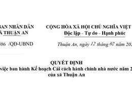 Kế hoạch Cải cách hành chính nhà nước năm 2026 của xã Thuận An