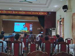 Cán bộ MTTQ Xã Bất Bạt tham dự hội nghị trực tuyến thông tin thời sự quý I năm 2026