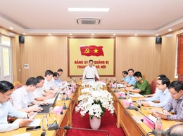 Phường Chương Mỹ tiếp Đoàn kiểm tra liên ngành của Sở nông nghiệp  và môi trường Hà Nội