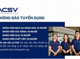 CÔNG TY ACSV THÔNG BÁO TUYỂN DỤNG ĐỢT I NĂM 2026