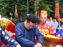 Lần đầu tiên tổ chức lễ hội khai Ấn tại đền Voi Phục