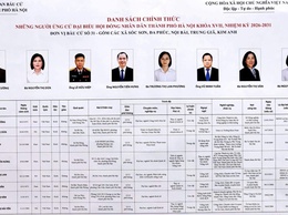 DANH SÁCH 08 NGƯỜI ỨNG CỬ ĐẠI BIỂU HĐND THÀNH PHỐ HÀ NỘI NHIỆM KỲ 2026-2031 TẠI ĐƠN VỊ BẦU CỬ SỐ 31 (SÓC SƠN, NỘI BÀI, ĐA PHÚC, KIM ANH, TRUNG GIÃ)