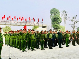 Công an xã Mỹ Đức ra quân bảo đảm an ninh trật tự phục vụ bầu cử đại biểu Quốc hội khóa XVI và đại biểu HĐND các cấp nhiệm kỳ 2026–2031