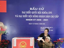 Phường Bạch Mai: 99,74% cử tri đi bầu cử, với 25 khu vực bỏ phiếu đạt 100%
