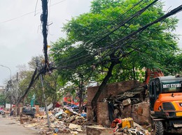 Giải tỏa chợ cóc, điểm kinh doanh tự phát tại khu vực ngõ 64, 66 Kim Giang