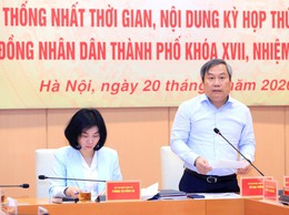 Kỳ họp thứ Nhất của HĐND thành phố Hà Nội khóa XVII dự kiến khai mạc ngày 30-3