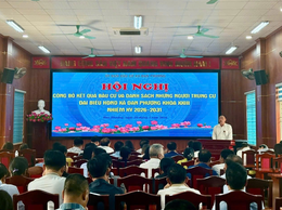 Xã Đan Phượng công bố kết quả bầu cử đại biểu HĐND xã nhiệm kỳ 2026-2031.