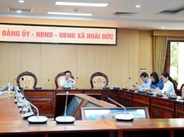 Hoài Đức dự hội nghị trực tuyến lấy ý kiến nhân dân về quy hoạch tổng thể Thủ đô Hà Nội tầm nhìn 100 năm