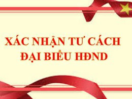 XÁC NHẬN TƯ CÁCH ĐẠI BIỂU HĐND NHIỆM KỲ 2026-2031
