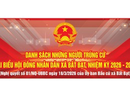 UBBC XÃ BẤT BẠT CÔNG BỐ DANH SÁCH NHỮNG NGƯỜI TRÚNG CỬ ĐẠI BIỂU HĐND XÃ BẤT BẠT, NHIỆM KỲ 2026-2031