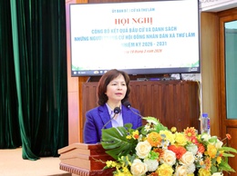 UỶ BAN BẦU CỬ XÃ THƯ LÂM TỔ CHỨC HỘI NGHỊ CÔNG BỐ KẾT QUẢ BẦU CỬ VÀ DANH SÁCH NHỮNG NGƯỜI TRÚNG CỬ HỘI ĐỒNG NHÂN DÂN XÃ KHOÁ II, NHIỆM KỲ 2026