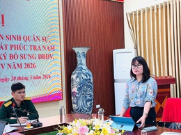 Hội nghị triển khai công tác tuyển sinh quân sự; đăng ký nghĩa vụ quân sự (NVQS) lần đầu đối với công dân nam đủ 17 tuổi