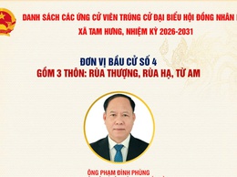 Đơn vị bầu cử số 4 xã Tam Hưng bầu đủ 3 đại biểu HĐND khóa XXIII